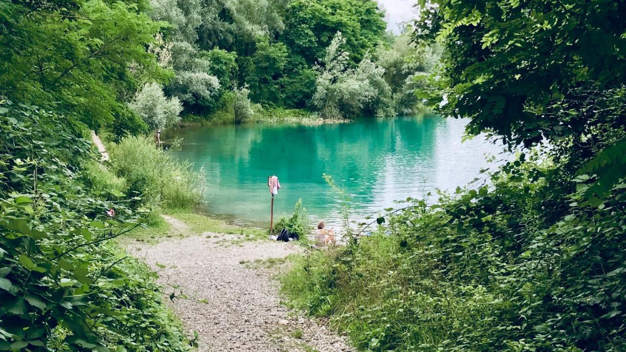 Schlafen Unterm Sternenhimmel Am Baggersee Steinenstadt Neuenburg am Rhein Dış mekan fotoğraf